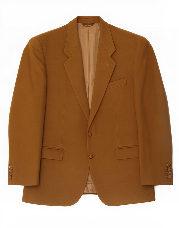 David Saddler Herre 2-knaps blazerjakke IT 54 2XL Beige Uld