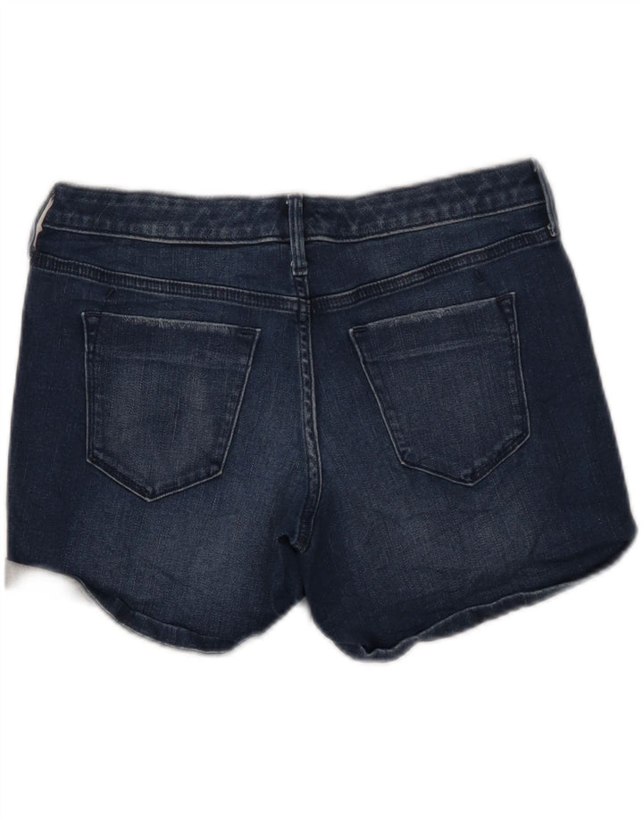 MOSSIMO Womens Mid Rise Denim Shorts US 4 Small W27  Navy Blue Cotton Vintage Mossimo and Second-Hand Mossimo from Messina Hembry 