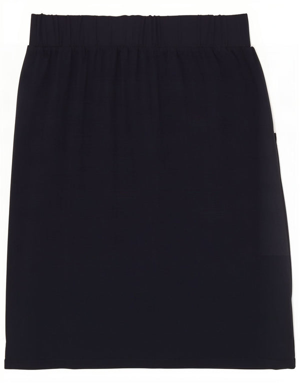 Marks & Spencer lige nederdel til kvinder UK 10 Small W28 Marineblå viskose