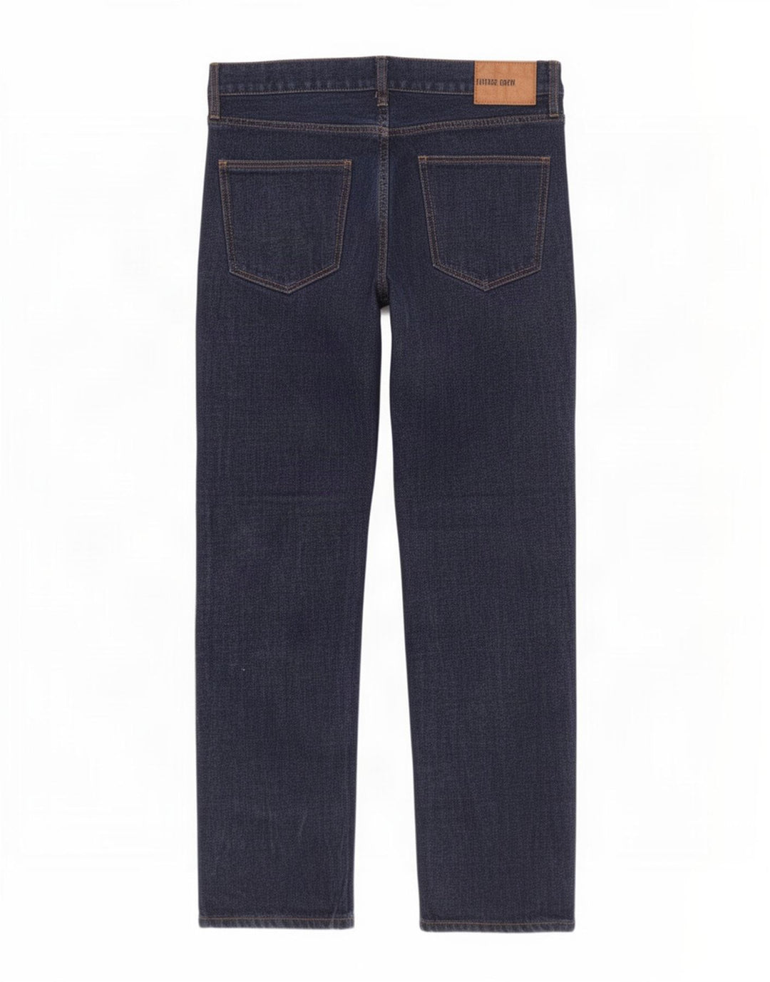 Fedt ansigt herre straight jeans W36 L32 marineblå bomuld
