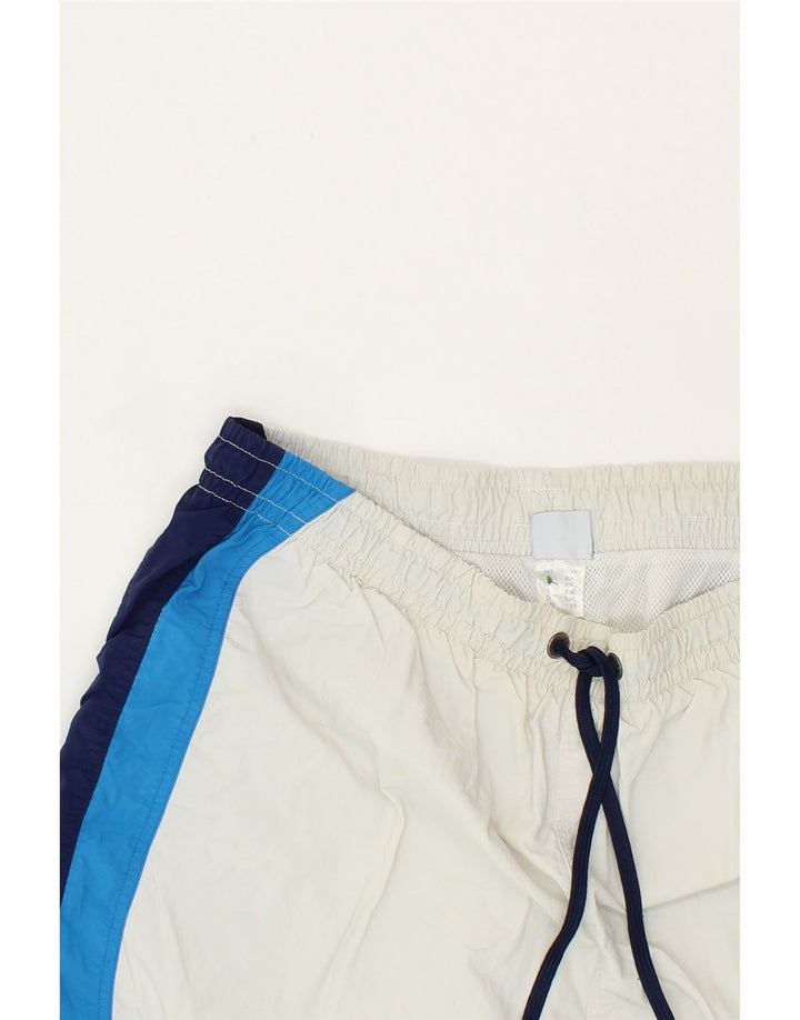 ARENA Mens Swimming Shorts 2XL  White Colourblock Polyamide Vintage Arena and Second-Hand Arena from Messina Hembry 