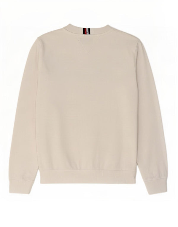 Tommy Hilfiger Boys Grafisk Sweatshirt Jumper 9-10 år Hvid Colourblock