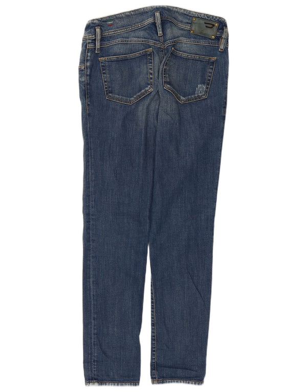 Diesel Dame Matic Slim Jeans W30 L32 Blå Bomuld