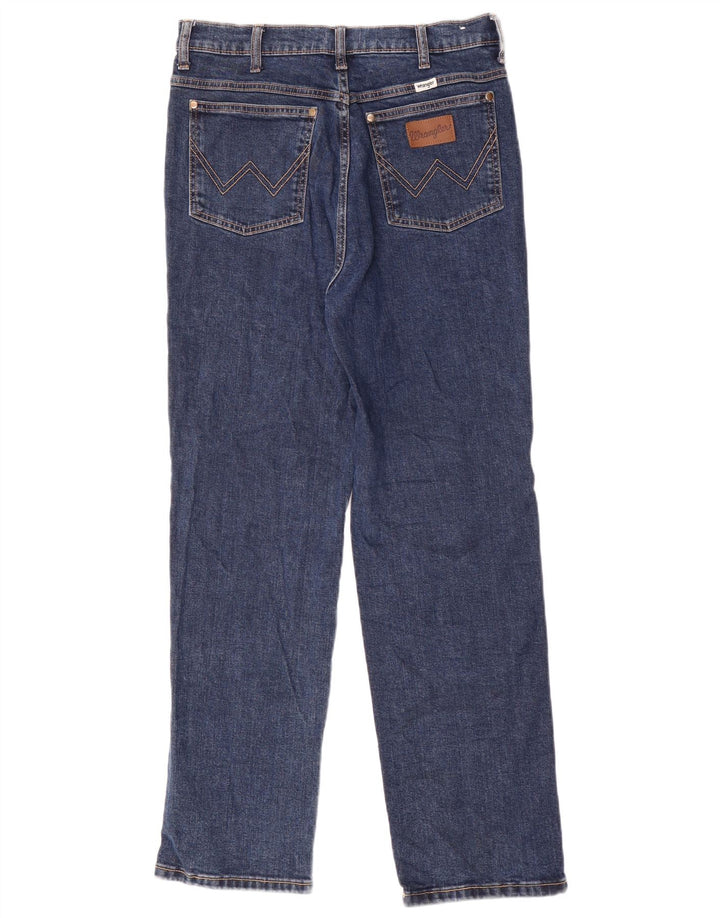 Wrangler Herre Wild West Straight Jeans W31 L30 Blå Bomuld