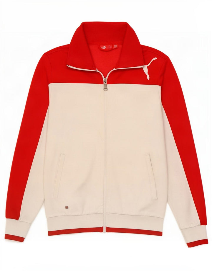 Puma Træningsdragt til mænd Topjakke XS Hvid Colourblock Polyester