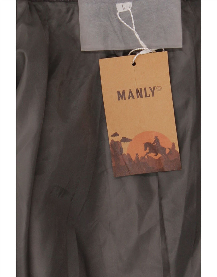 Vintage Overfrakke til mænd UK 40 Large Grå