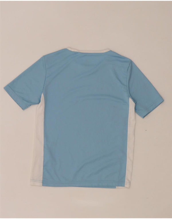 Adidas Boys Aeroready T-Shirt Top 9-10 år Blå Colourblock Polyester