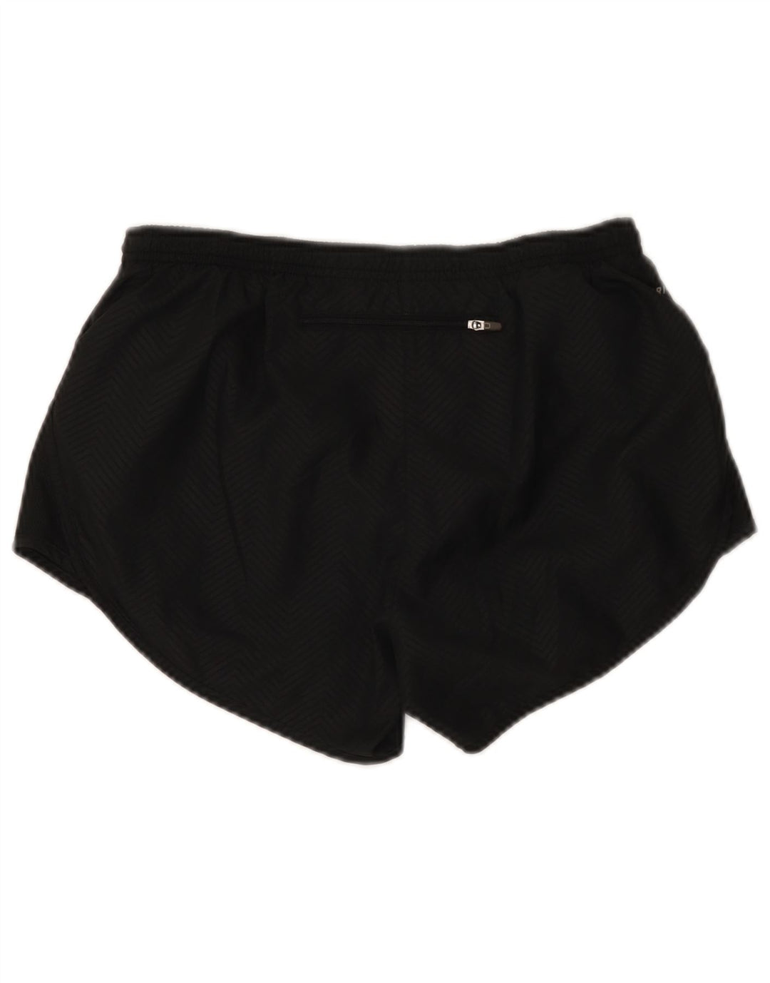 Nike Dame Dri Fit Sport Shorts UK 10 Small Black Chevron Polyester