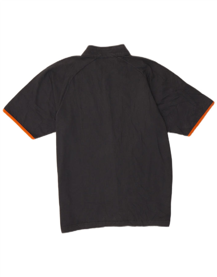 Champion T-shirt med lynlås til mænd, stor grå bomuld