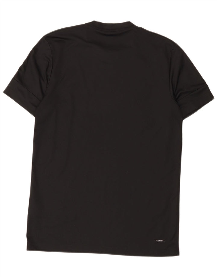 Adidas Herre Climalite grafisk T-shirt top lille sort polyester
