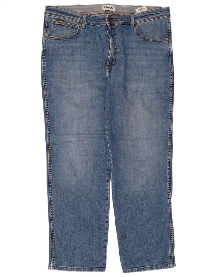Wrangler Herre Texas Straight Jeans W40 L30 Blå Bomuld