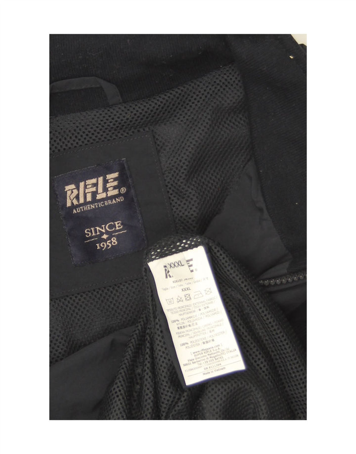 Rifle Herre Bomber Jacket UK 46 3XL Navy Blue Polyamide