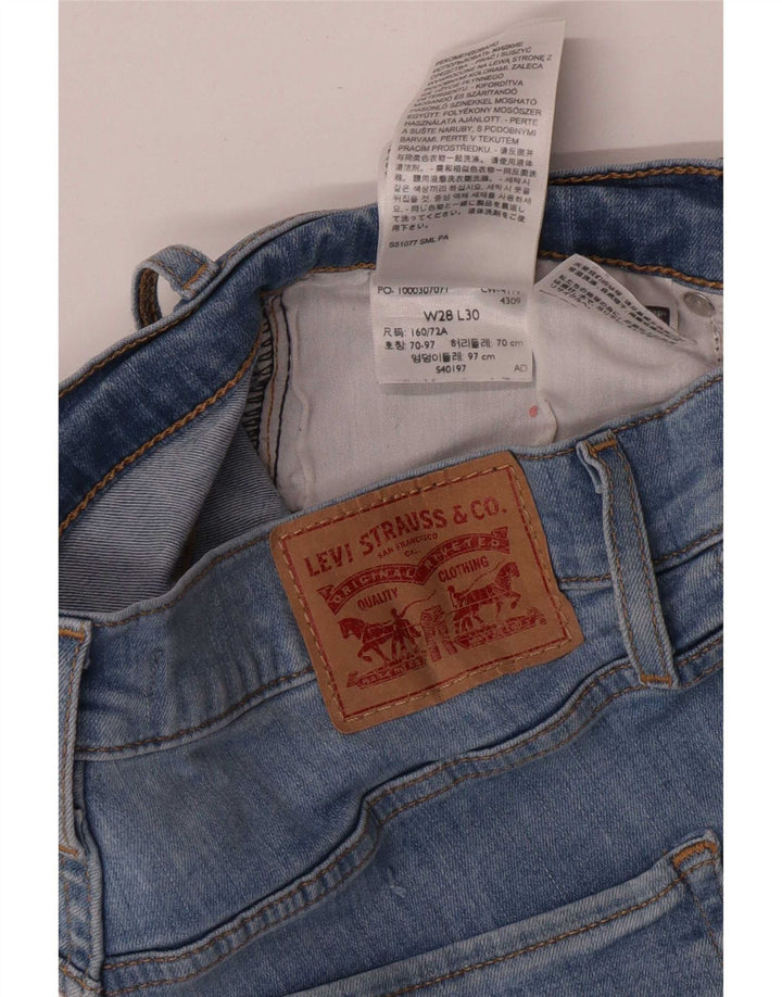 Levi's Dame Skinny Jeans W28 L27 Blå Bomuld