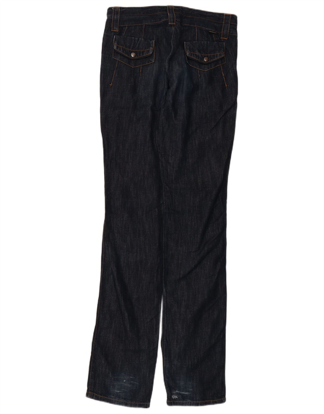 CALVIN KLEIN Lige jeans til kvinder W27 L35 Marineblå bomuld