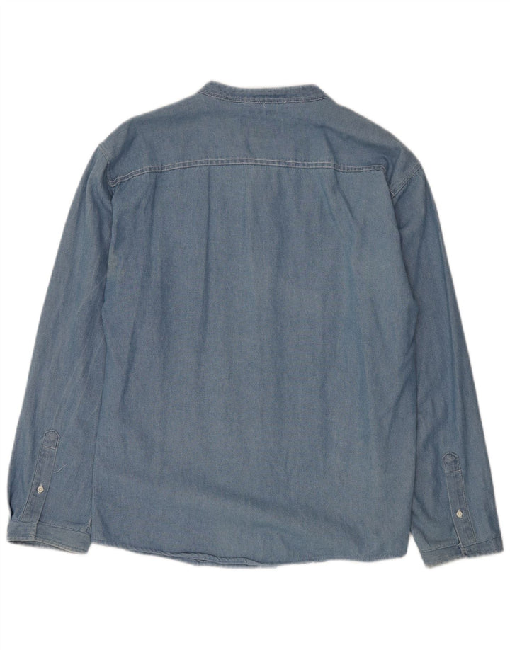 AMERICAN RAG Denimskjorte til mænd 3XL blå bomuld