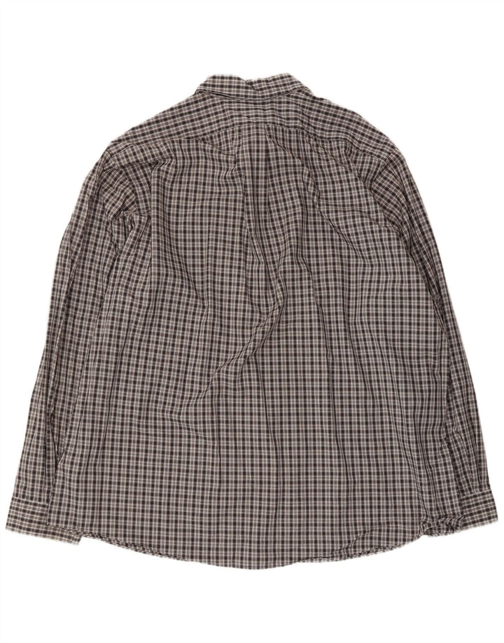 Eddie Bauer Herre Relaxed Fit skjorte 2XL sort ternet bomuld