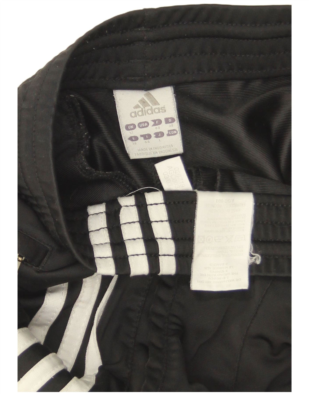Adidas Træningsdragtsbukser til kvinder UK 12 Medium Sort Polyester