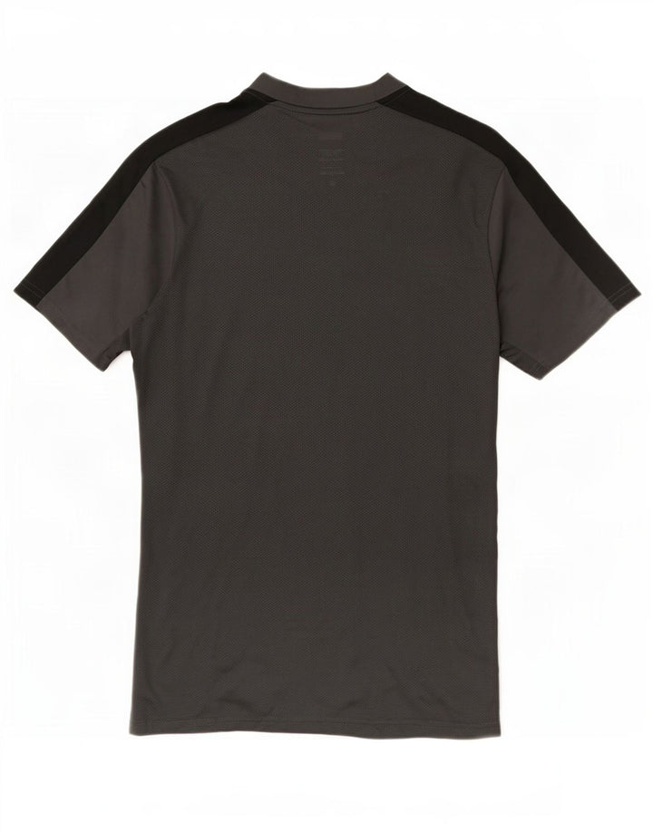 Nike Herre Dri Fit Slim T-Shirt Top Medium Grey Colourblock Polyester