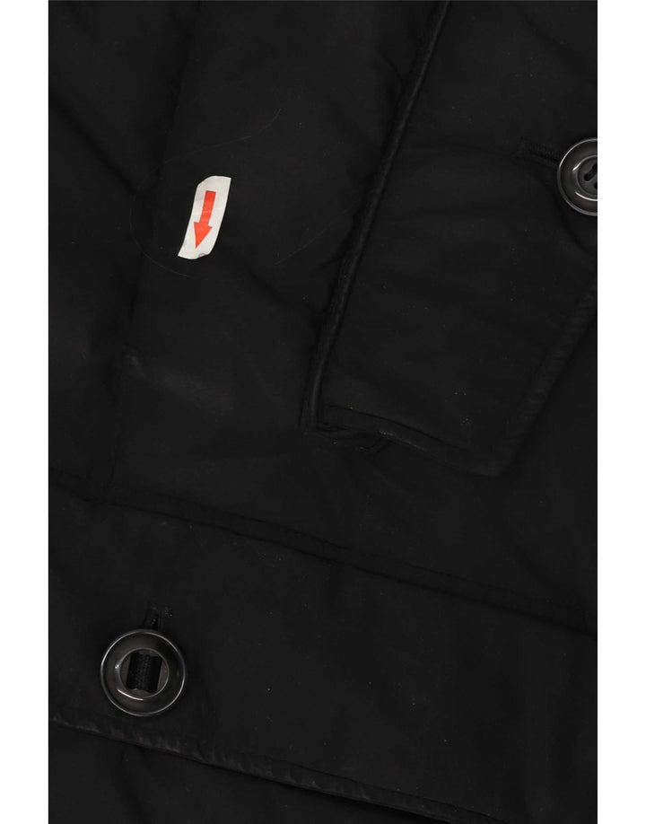 Marks & Spencer Herre hættepolstret frakke UK 40 Large Black Polyester