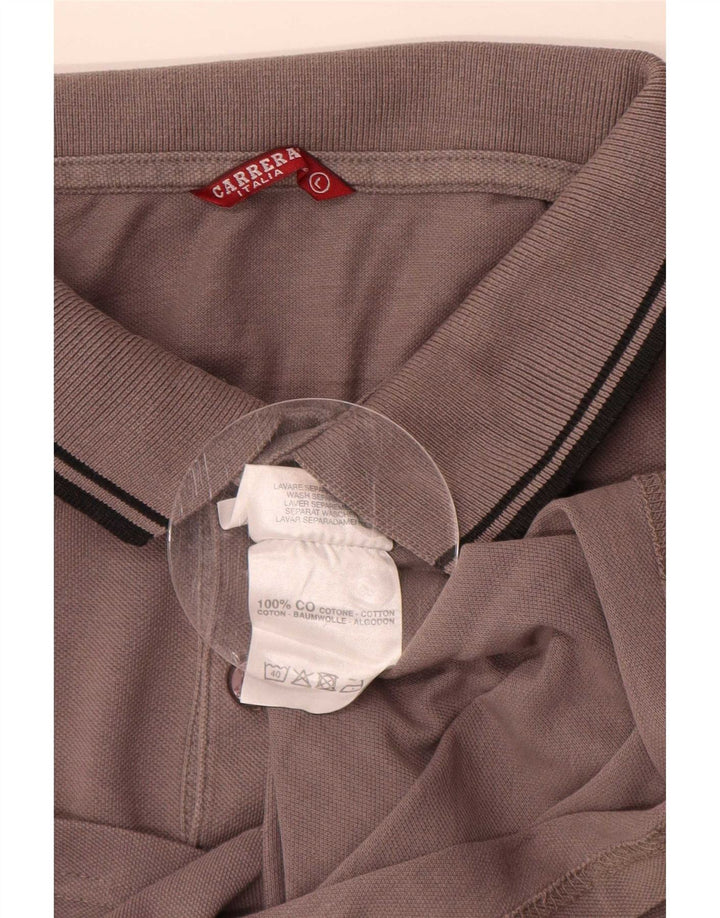Carrera Polo Shirt til mænd Large Grey Cotton