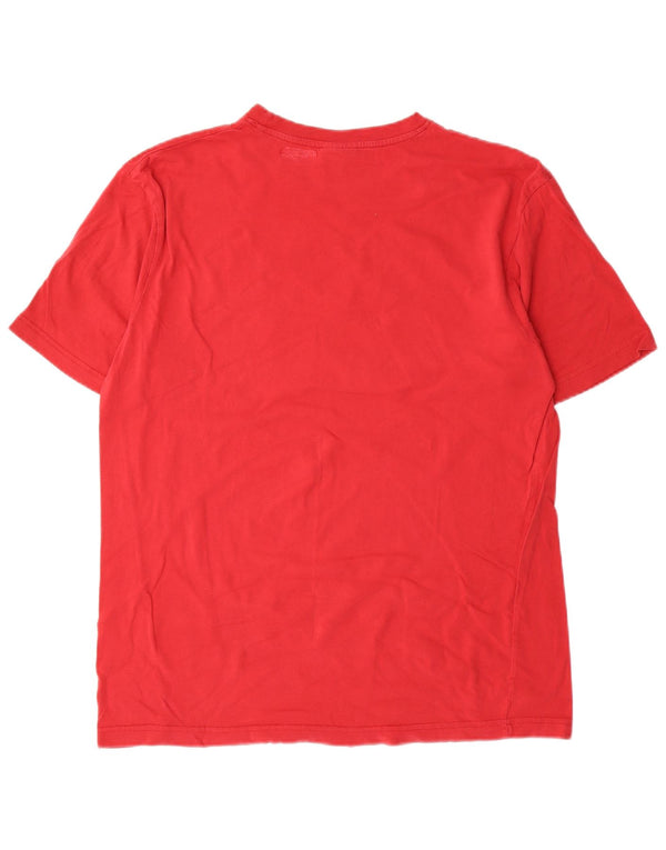 Uncle Sam Herre grafisk T-shirt Top Medium Rød Bomuld