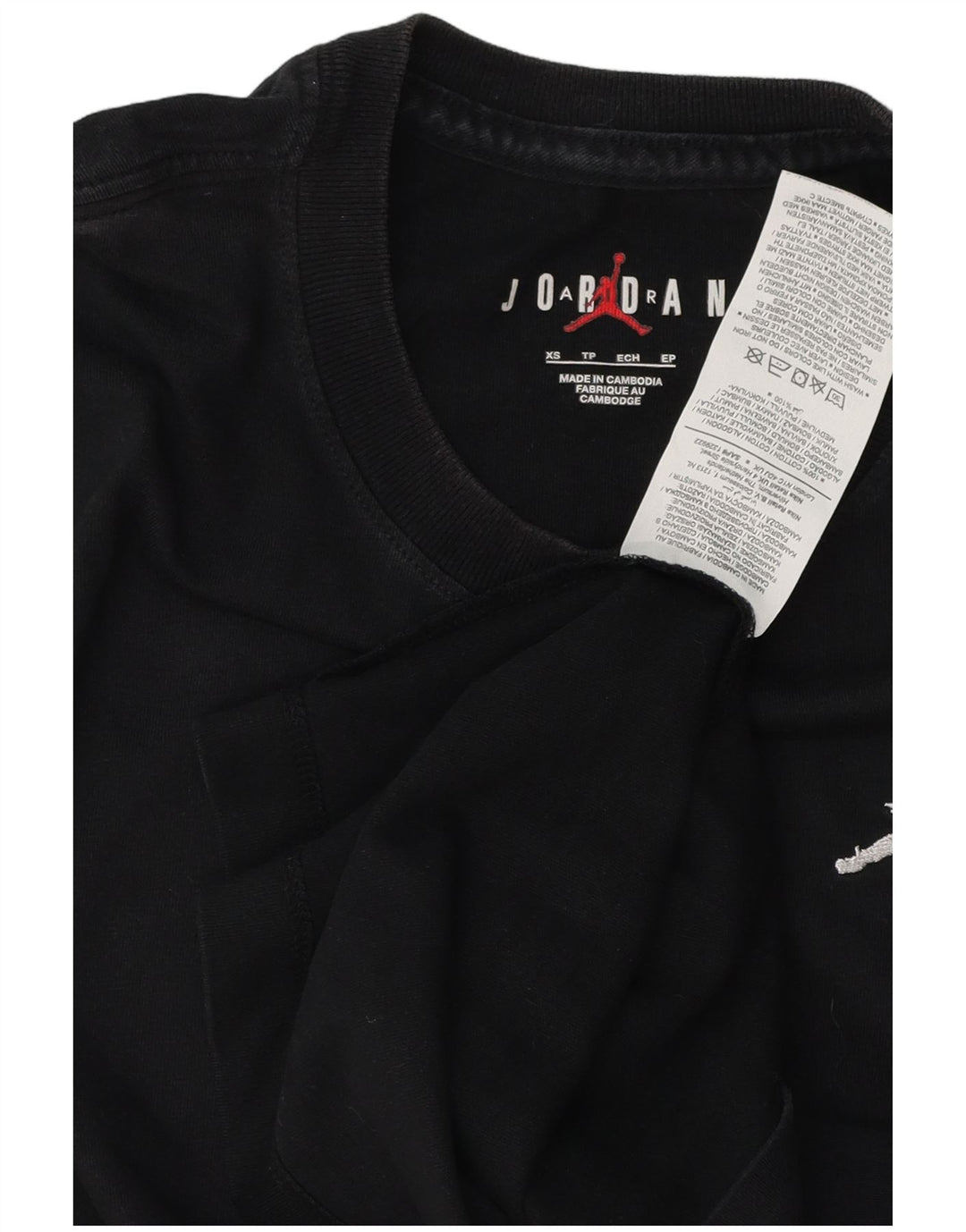 Jordan T-shirt top XS sort bomuld