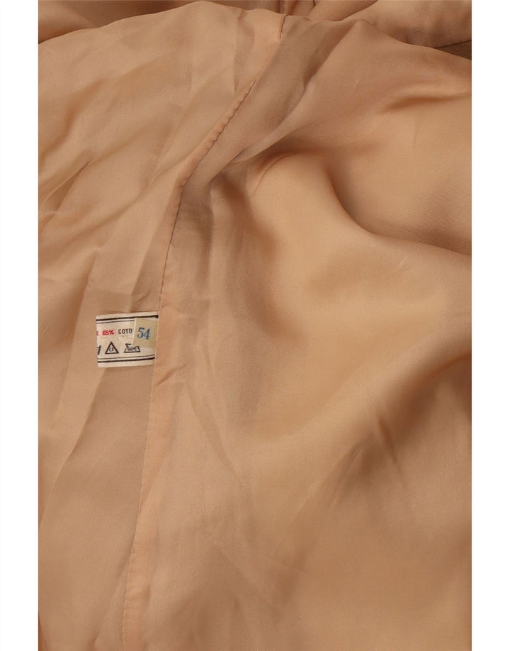 Vintage Trench Coat til mænd UK 38 Medium Beige Polyester