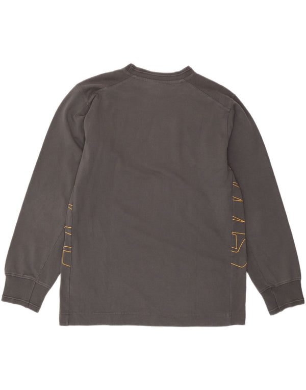 Nike Herre grafisk sweatshirt Jumper UK 42/44 Stor grå bomuld