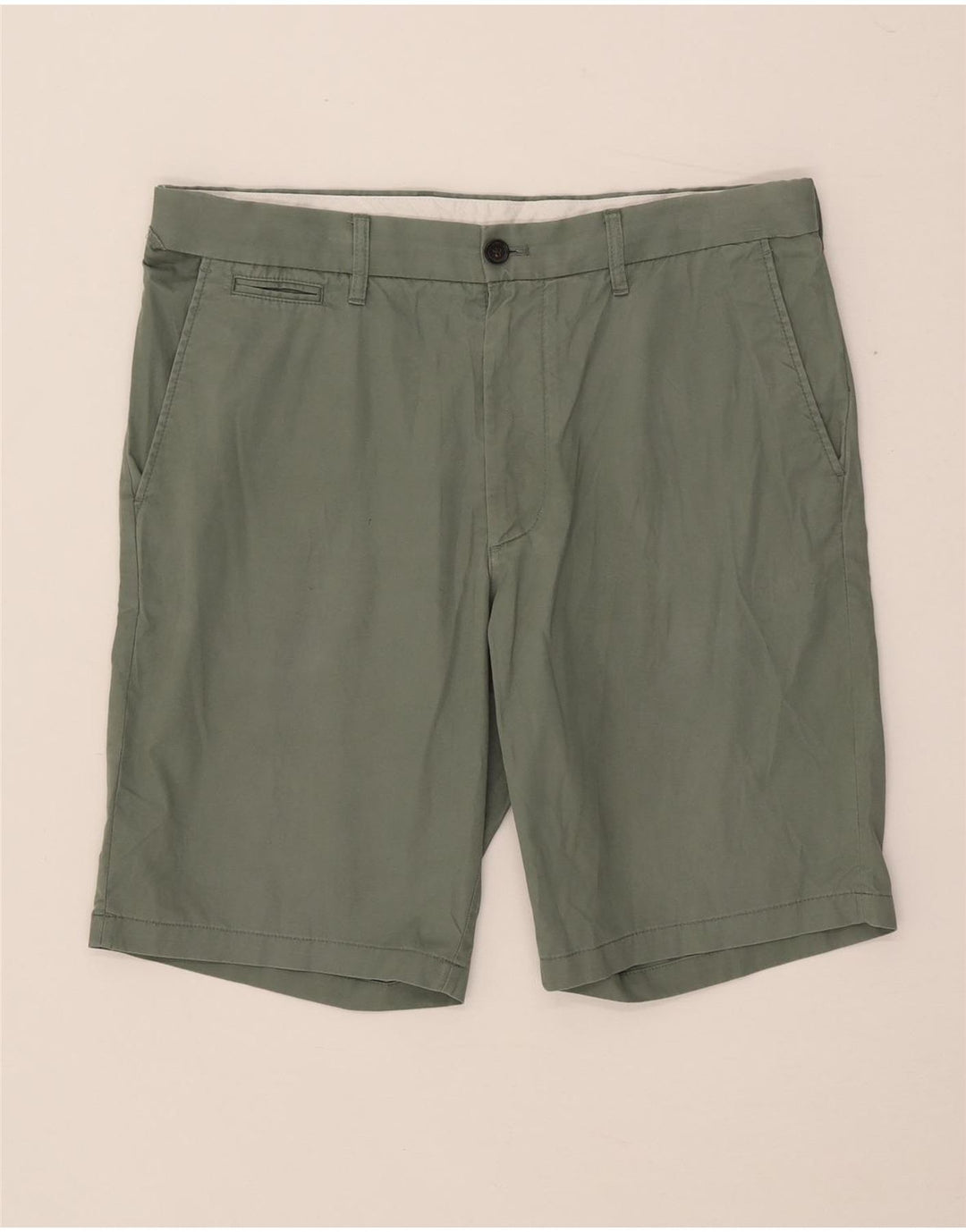 Marks & Spencer Chino Shorts til mænd W34 Stor grøn bomuld