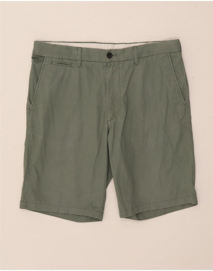 Marks & Spencer Chino Shorts til mænd W34 Stor grøn bomuld
