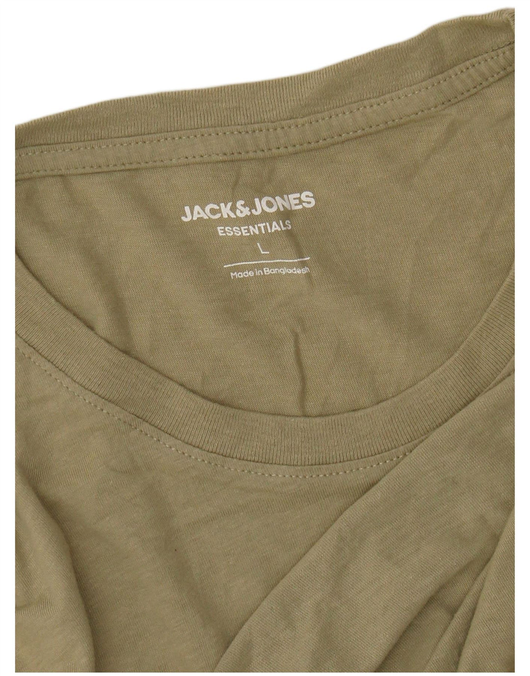 JACK & JONES Herre grafisk T-shirt Top Stor Khaki