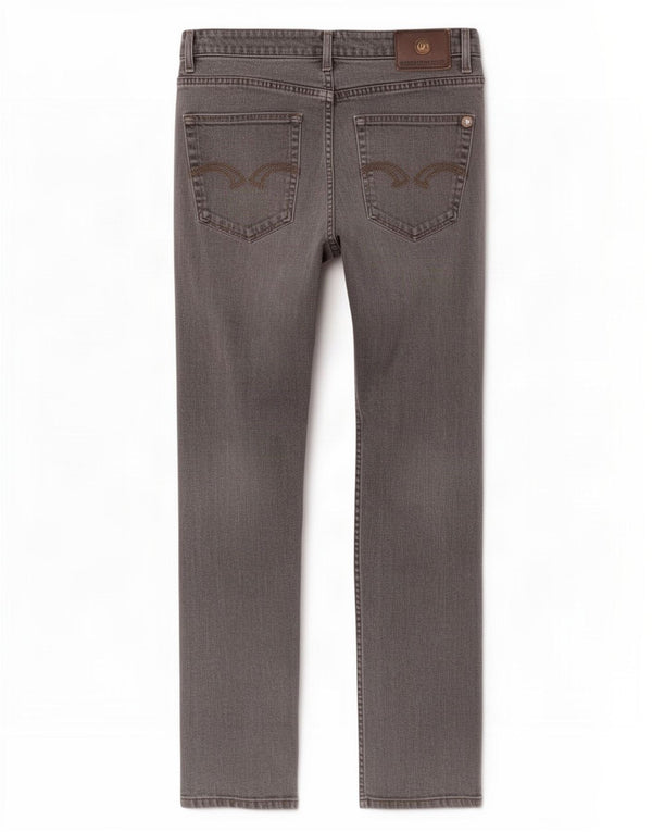 Trussardi Straight Jeans til mænd W32 L32 Grå bomuld