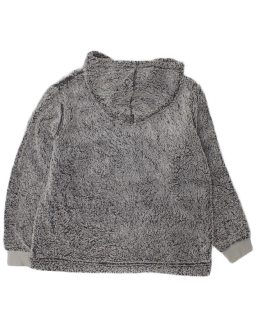 John Lewis Dame Hætte Fleece Jumper UK 14 Medium Grey Polyester