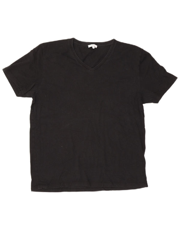 Reiss Herre T-Shirt Top XL Sort Bomuld