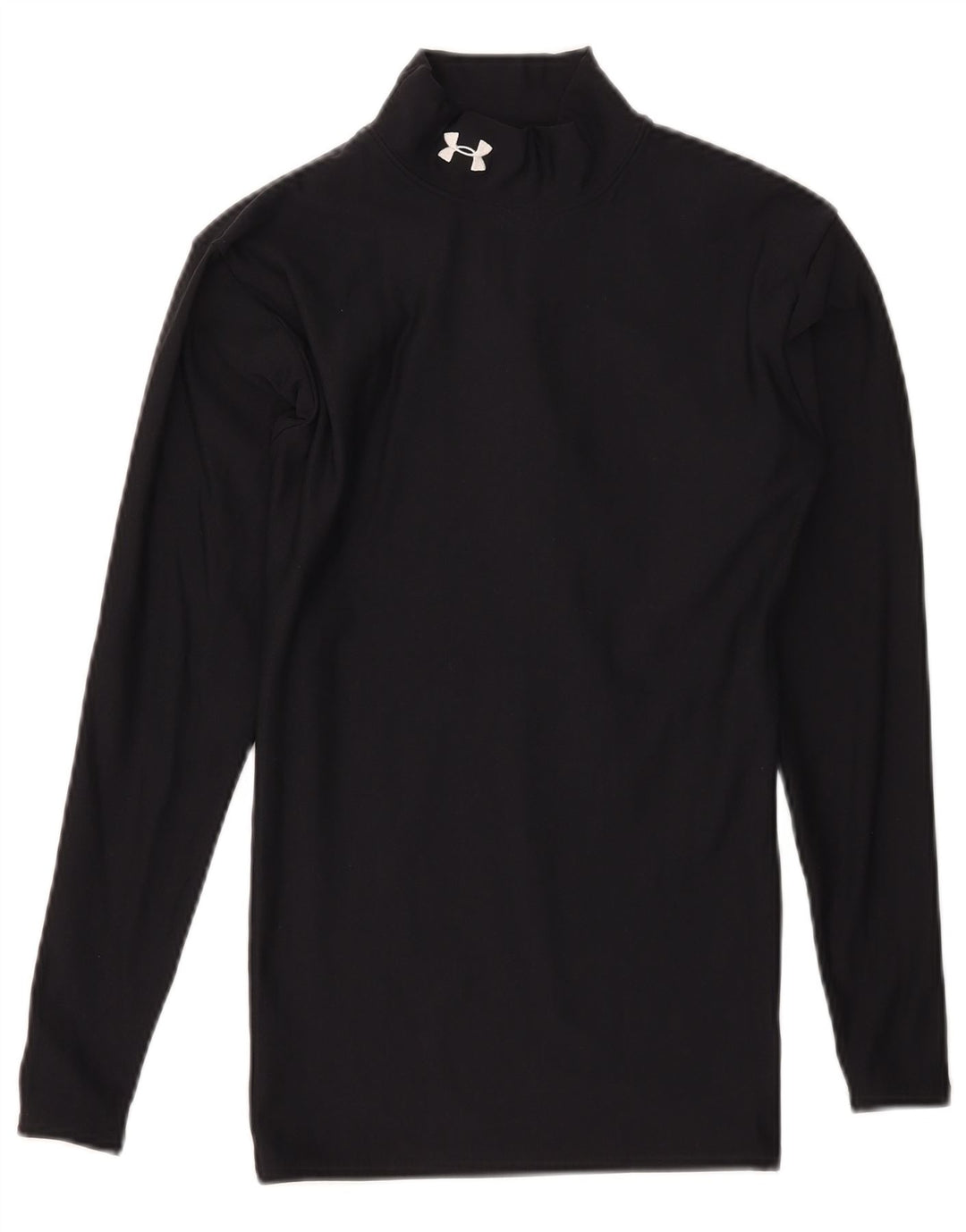 Under Armour Herre Cold Gear Top Langærmet Lille Sort Polyester