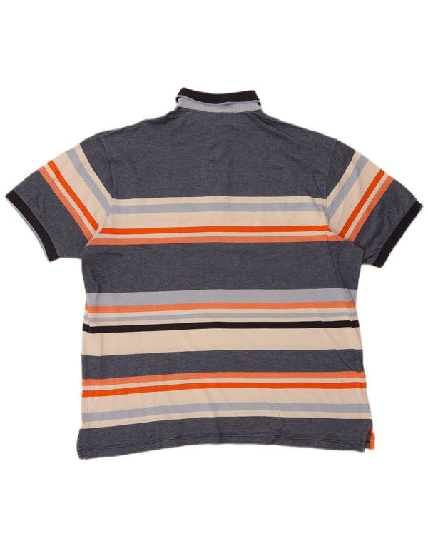 Lacoste Polo Shirt til mænd Størrelse 6 XL Blå Colourblock