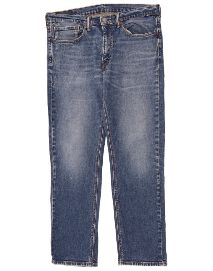 Levi's Herre 541 Straight Jeans W34 L32 Blå Bomuld