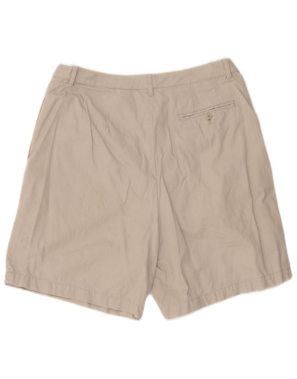 Eddie Bauer Dame Chino Shorts med høj talje US 12 Large W32 Beige Bomuld