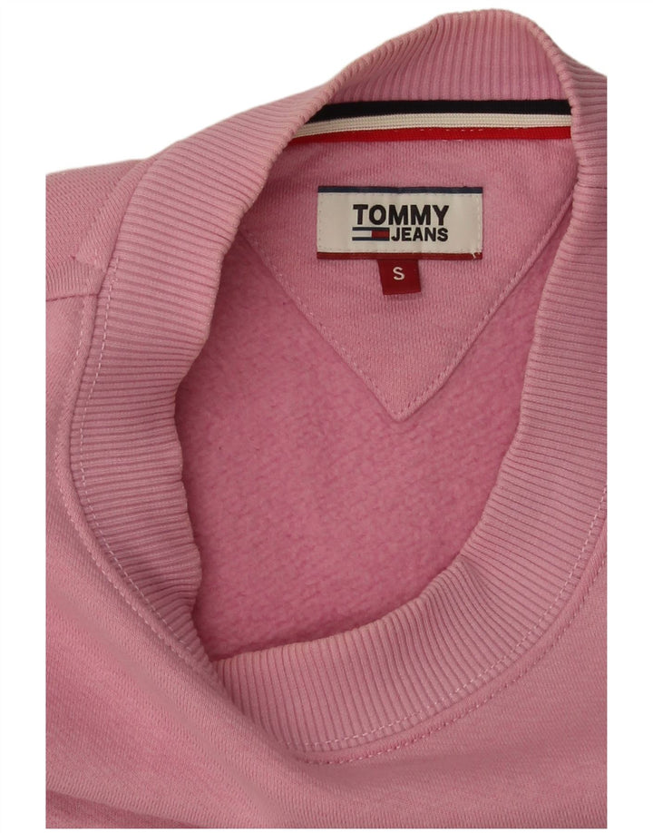 Tommy Hilfiger Graphic Sweatshirt Jumper UK 10 Small Pink