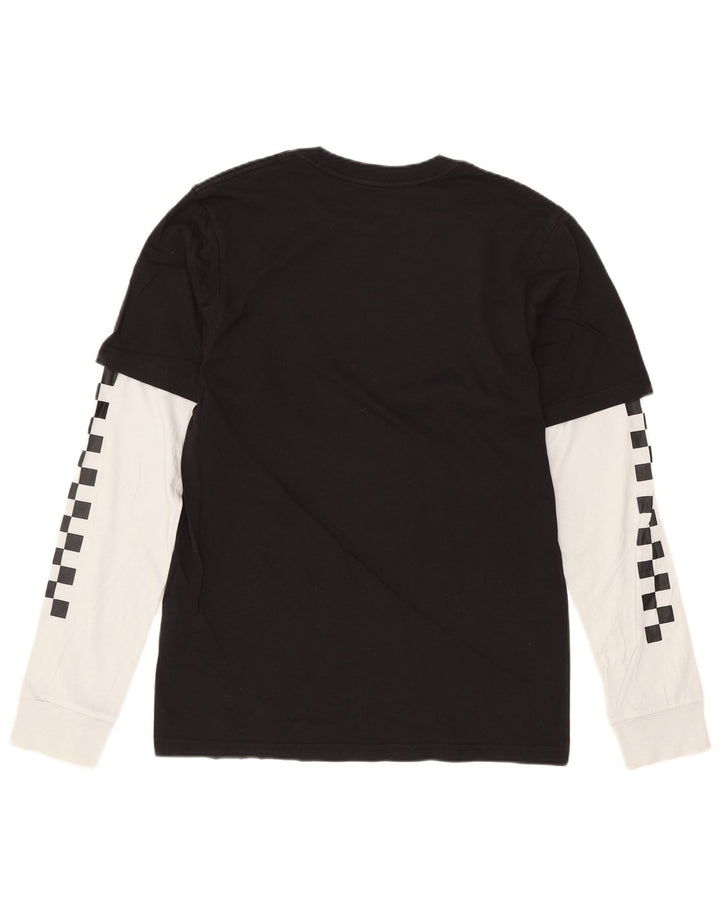 Vans Boys Grafisk Top Langærmet 14-15 år XL Sort Colourblock