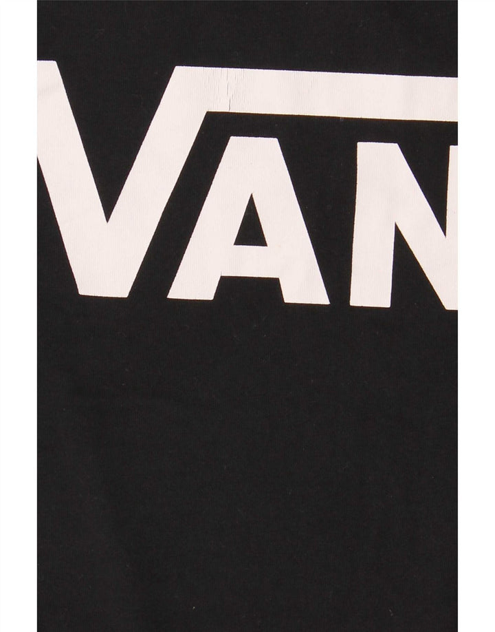 Vans Herre Classic Fit Grafisk T-Shirt Top Lille Sort Bomuld