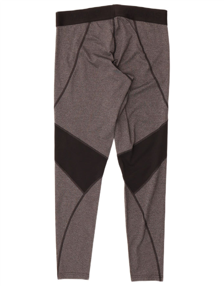 Adidas Womens Climacool Leggings UK 16/18 Large Grey Colourblock
