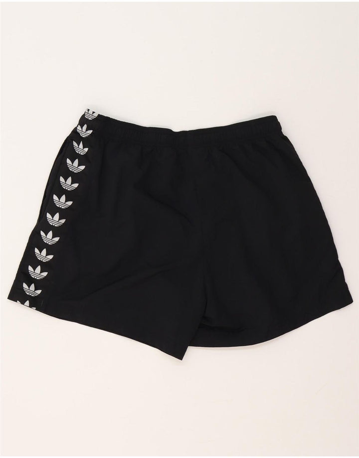 ADIDAS grafiske sportsshorts til mænd, store sorte polyester