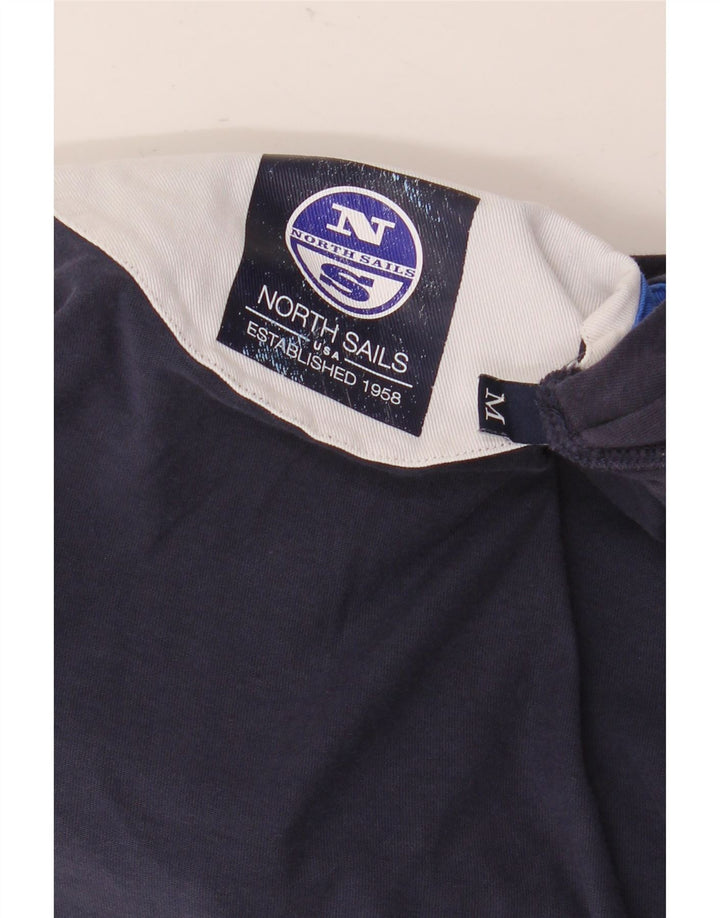 North Sails Herre langærmet Rugby Polo Shirt Medium Navy Blue
