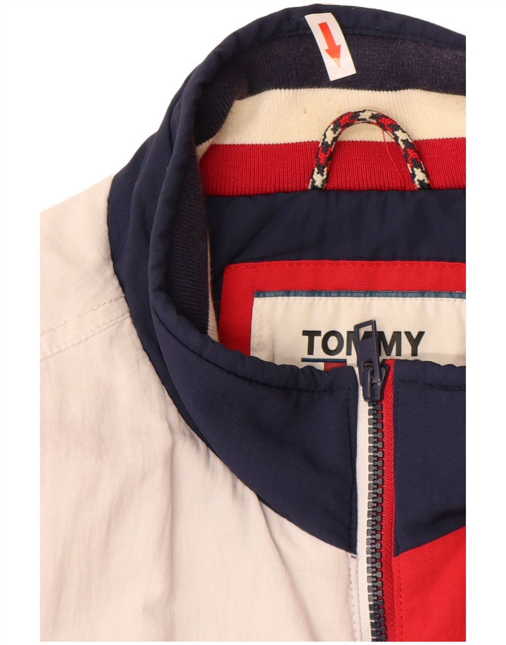 Tommy Hilfiger Bomberjakke til mænd UK 40 Stor flerfarvet Colourblock