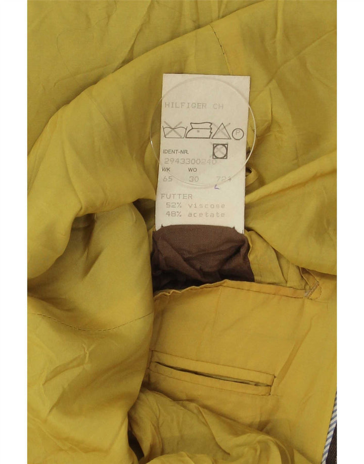 Tommy Hilfiger Herre 2-knaps blazerjakke IT 52 XL Brun stribet viskose