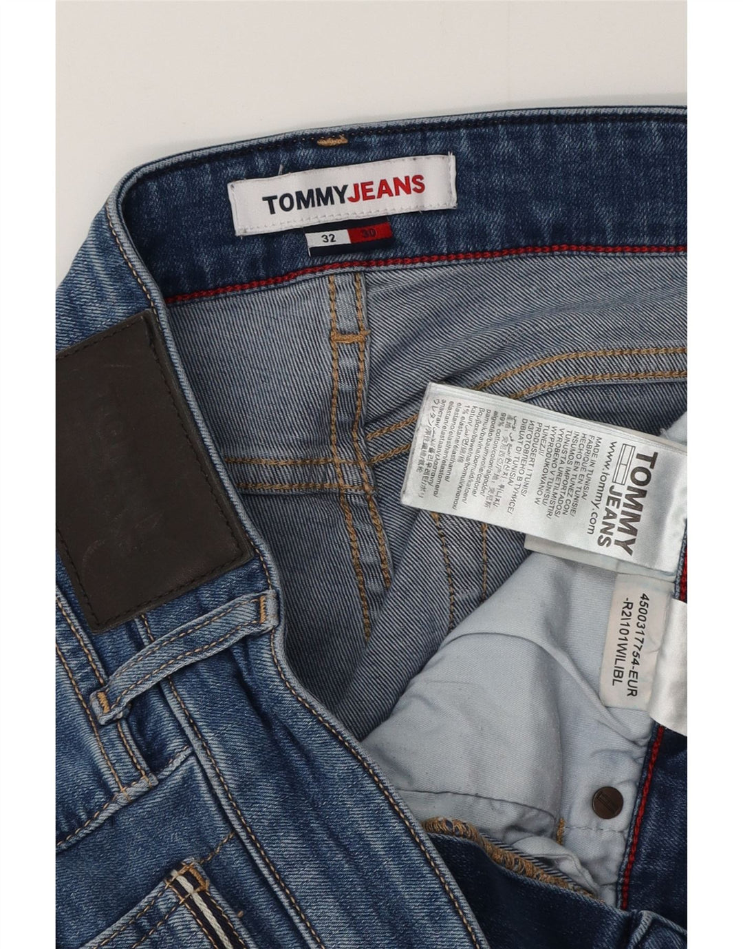 TOMMY HILFIGER Slim Jeans til mænd W32 L30 Blå Bomuld