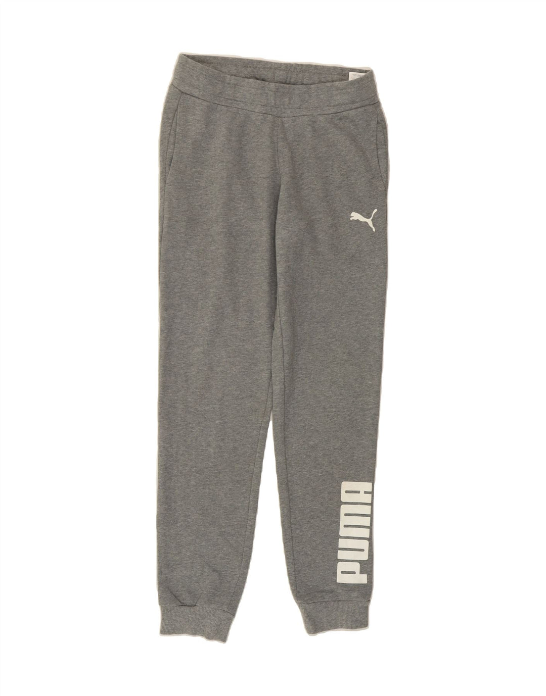 PUMA Mens Graphic Tracksuit Trousers Joggers XS Grey Vintage Puma and Second-Hand Puma from Messina Hembry 