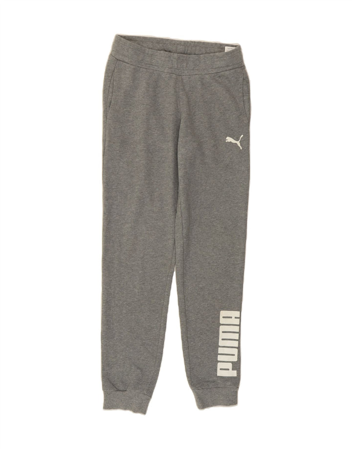 PUMA Mens Graphic Tracksuit Trousers Joggers XS Grey Vintage Puma and Second-Hand Puma from Messina Hembry 