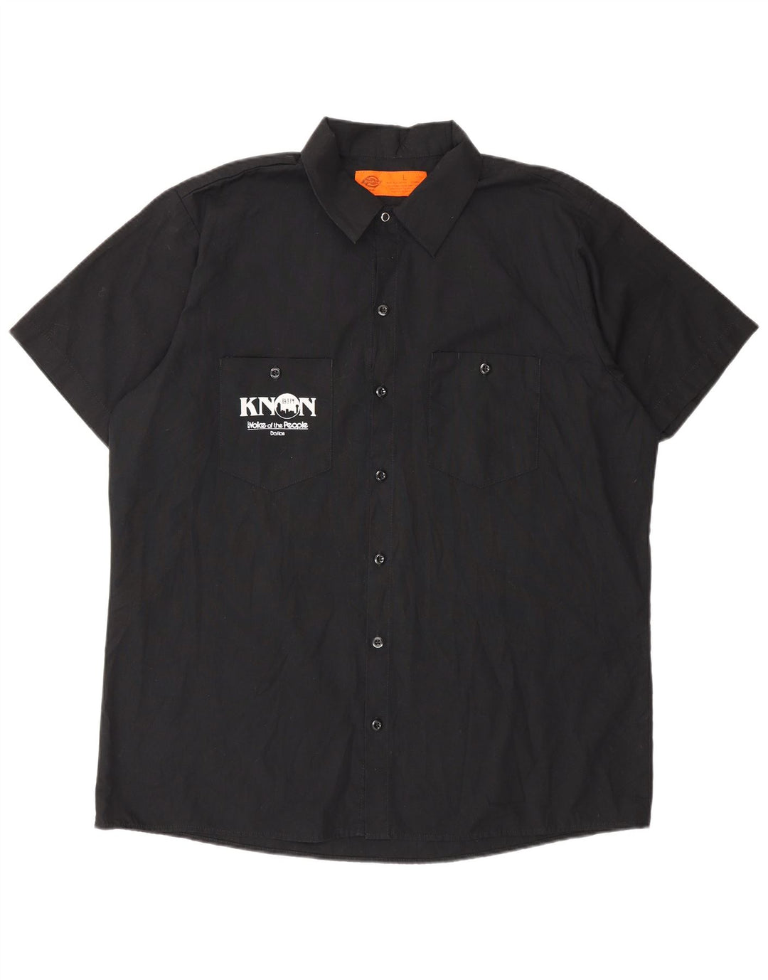 Dickies Herre grafisk kortærmet skjorte stor sort polyester